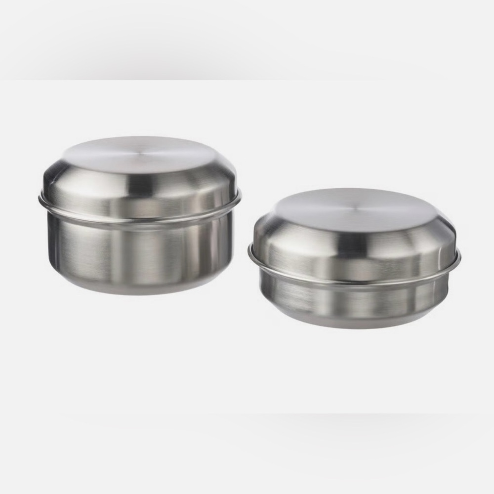Lattuggad Snack Container Stainless Steel 2 Pack